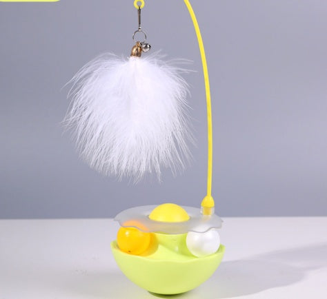 Interactive Duck Wand Cat Toy – Lightweight Resin, Removable & Washable