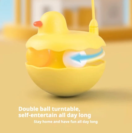 Interactive Duck Wand Cat Toy – Lightweight Resin, Removable & Washable