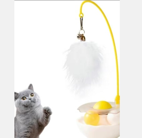 Interactive Duck Wand Cat Toy – Lightweight Resin, Removable & Washable