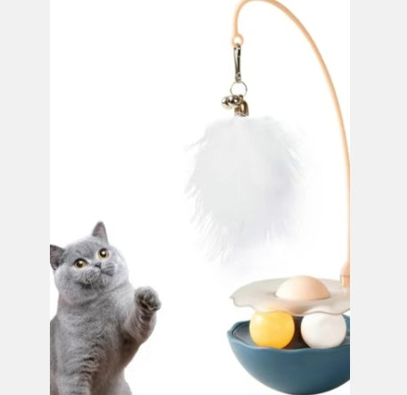 Interactive Duck Wand Cat Toy – Lightweight Resin, Removable & Washable