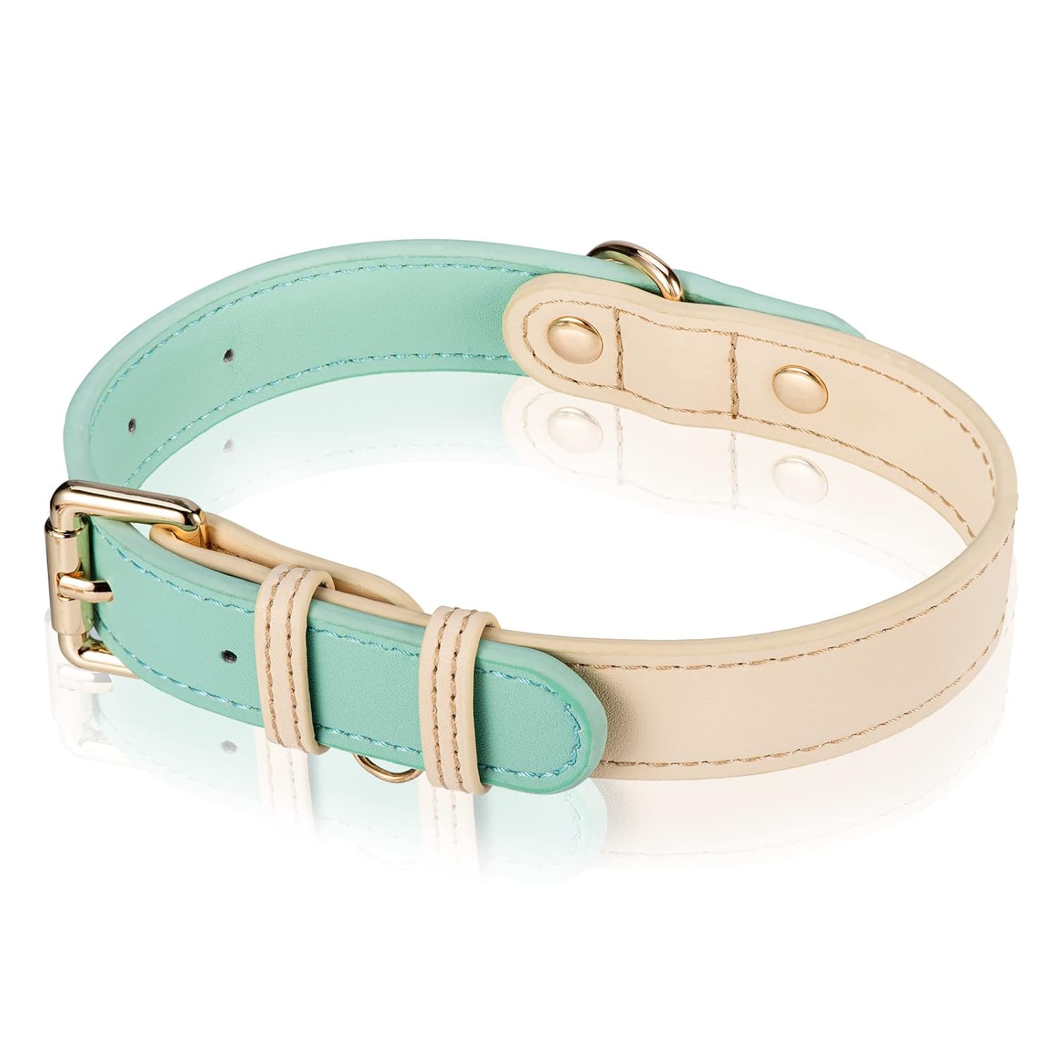 Genuine Leather Dog Collar – Adjustable for Small, Medium & Large Dogs